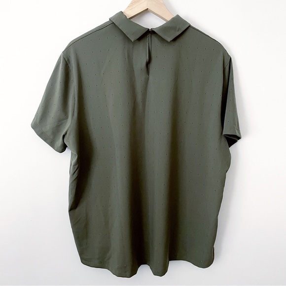 NWT NIKE Green High Neck Collared Polo XL - Picture 5 of 10